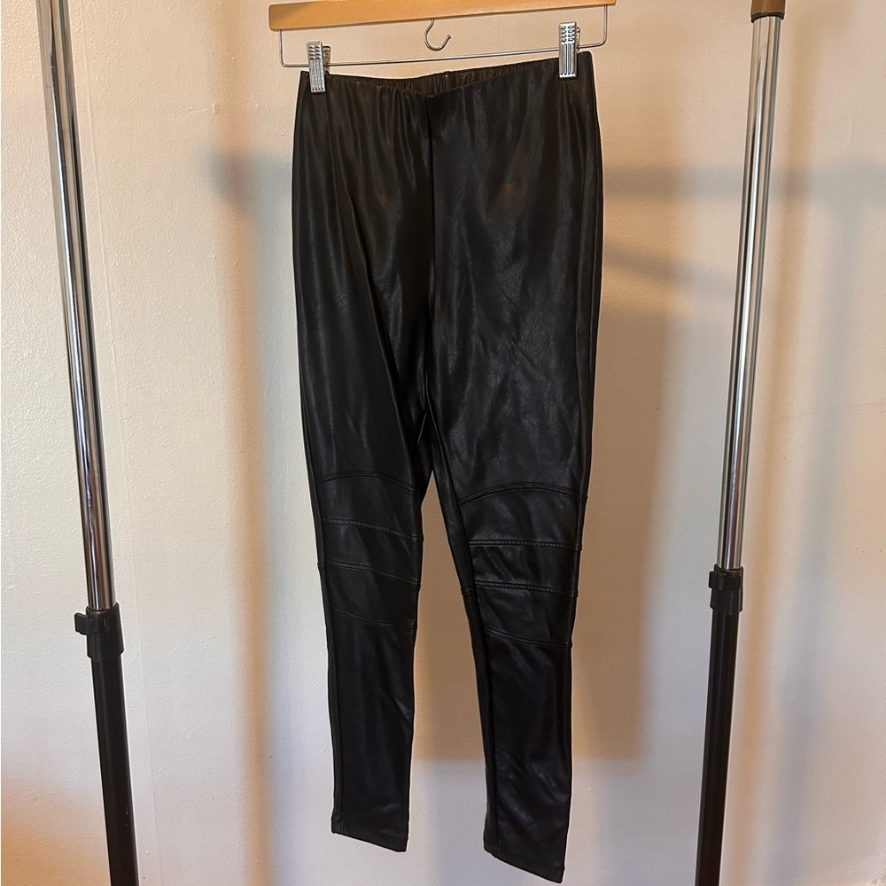 AKIRA Black Faux Leather Pants